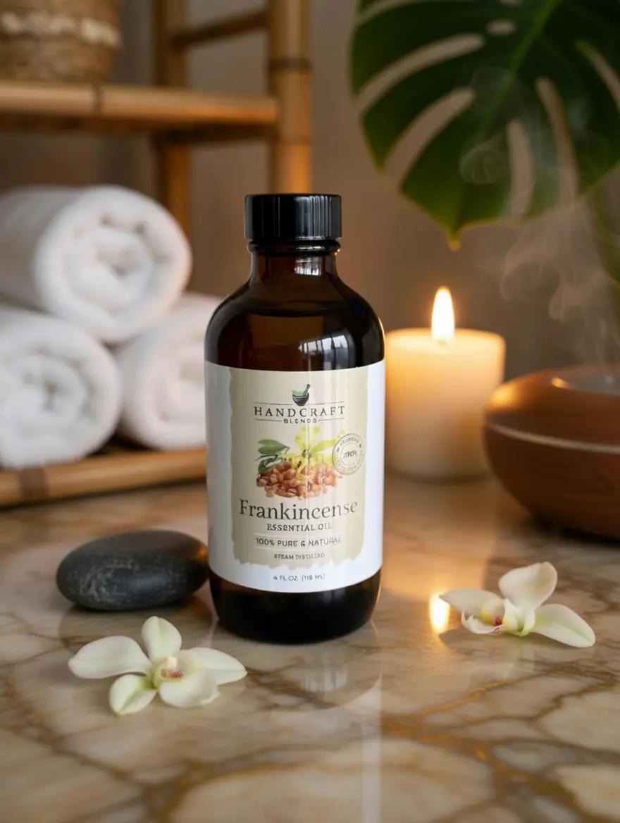 bottle of massage oil